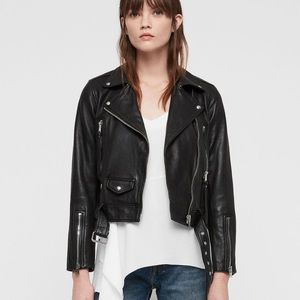 ALL SAINTS Juno Leather Biker Jacket